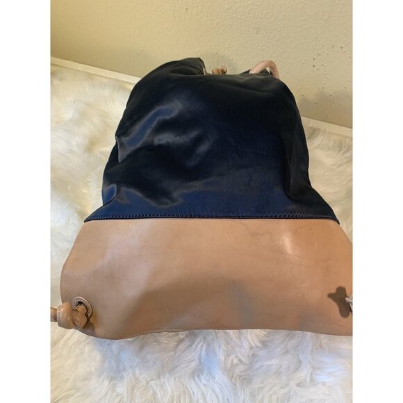 initial THE UNUSUAL EXPERIENCE  backpack nylon leather - Picture 4 of 12